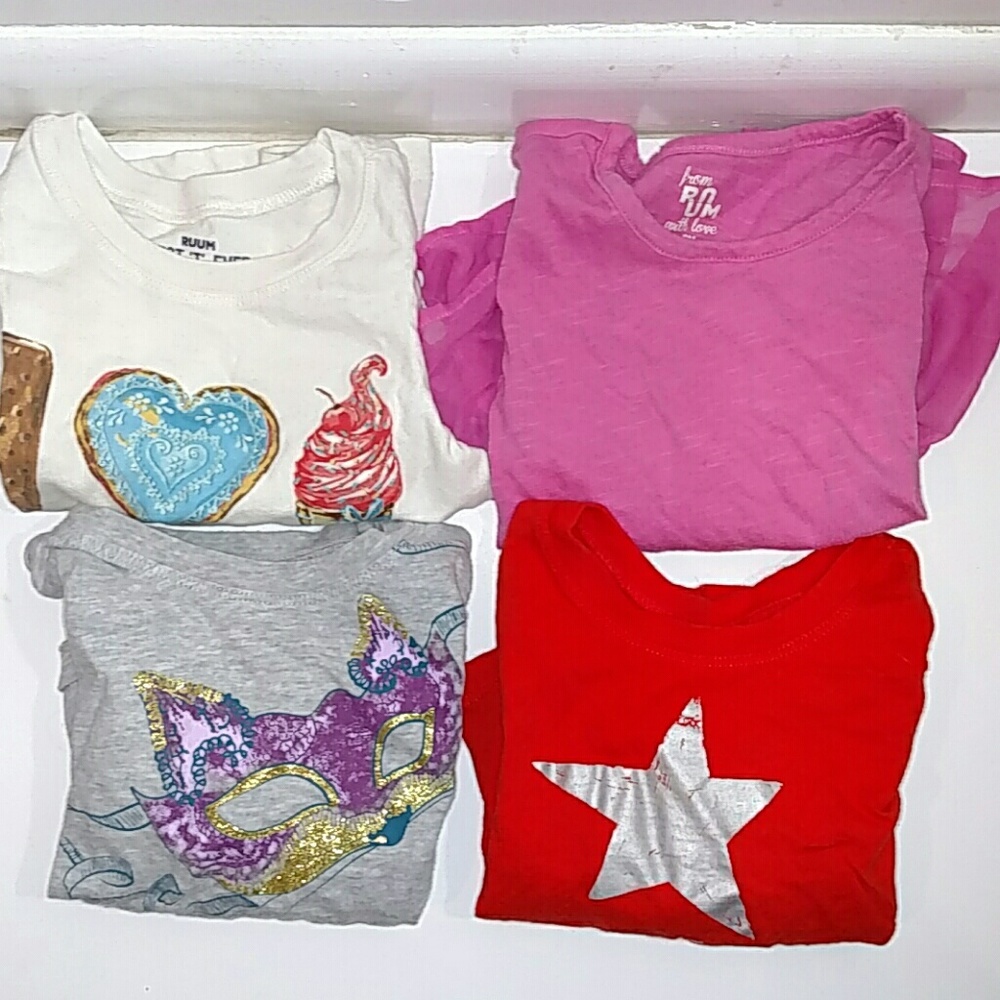 Ruum Girls long sleeve shirts size 2Y bundle